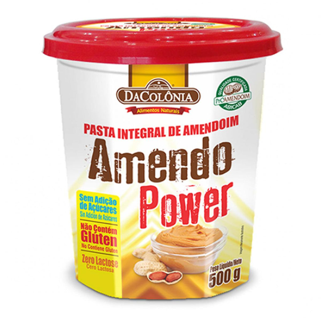 Pasta Integral de Amendoin Da Colonia 500g - Seabra Foods Online