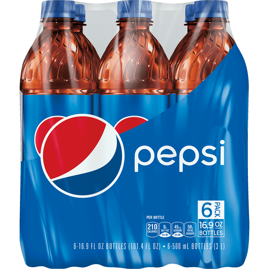Pepsi Cola Reg.Soda Bottles 6PK - Seabra Foods Online