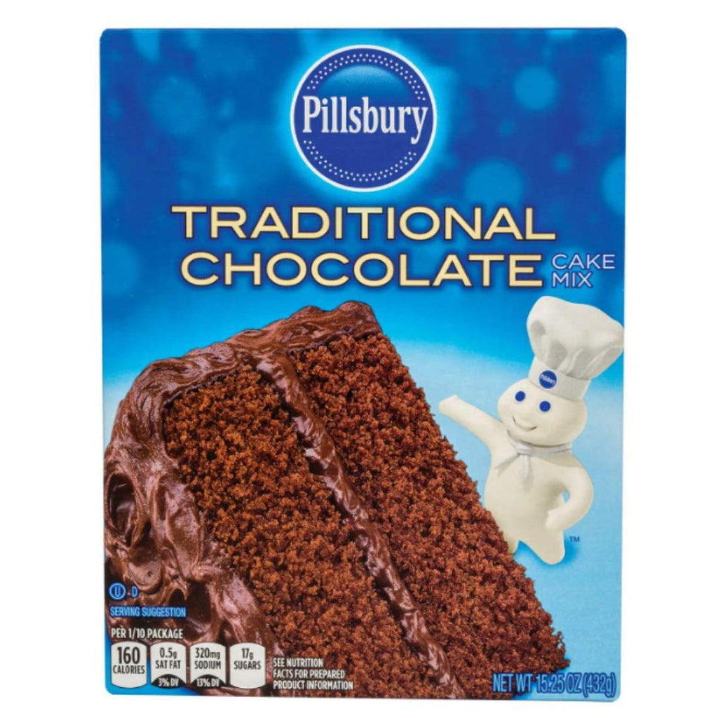 Pillsbury Chocolate Cake Mix 15.25z - Seabra Foods Online