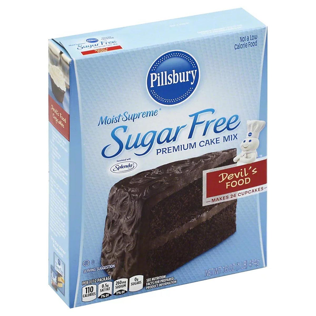 Pillsbury SF Devil Food Cake Mix 16oz - Seabra Foods Online