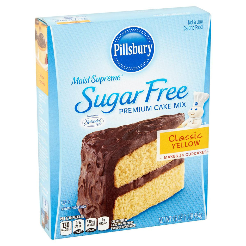 Pillsbury SF Yellow Cake Mix 16oz - Seabra Foods Online