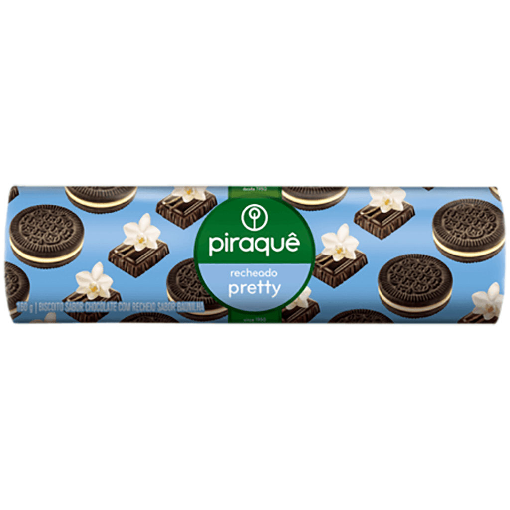 Piraque Biscoito Choc Rec. Vanilla 5.64o - Seabra Foods Online