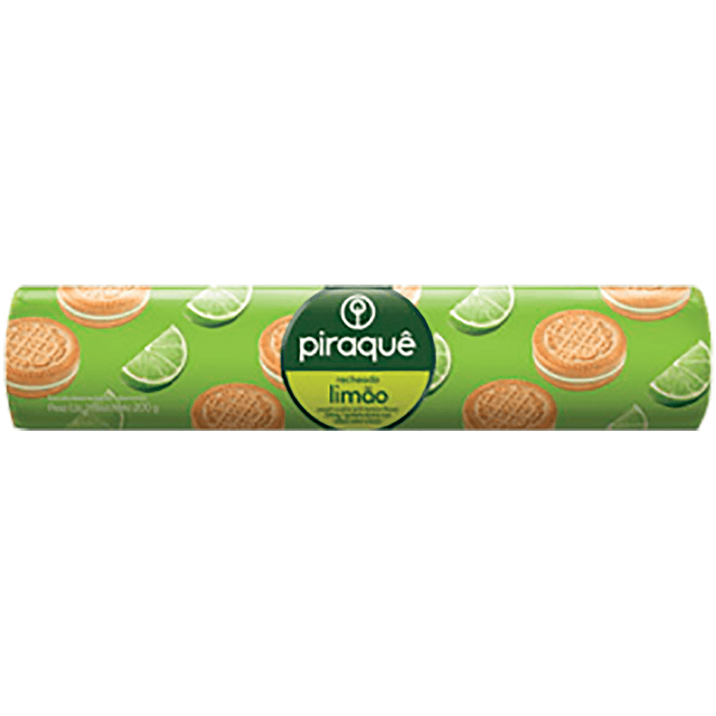 Piraque Biscoito Recheado Limao 5.64oz - Seabra Foods Online