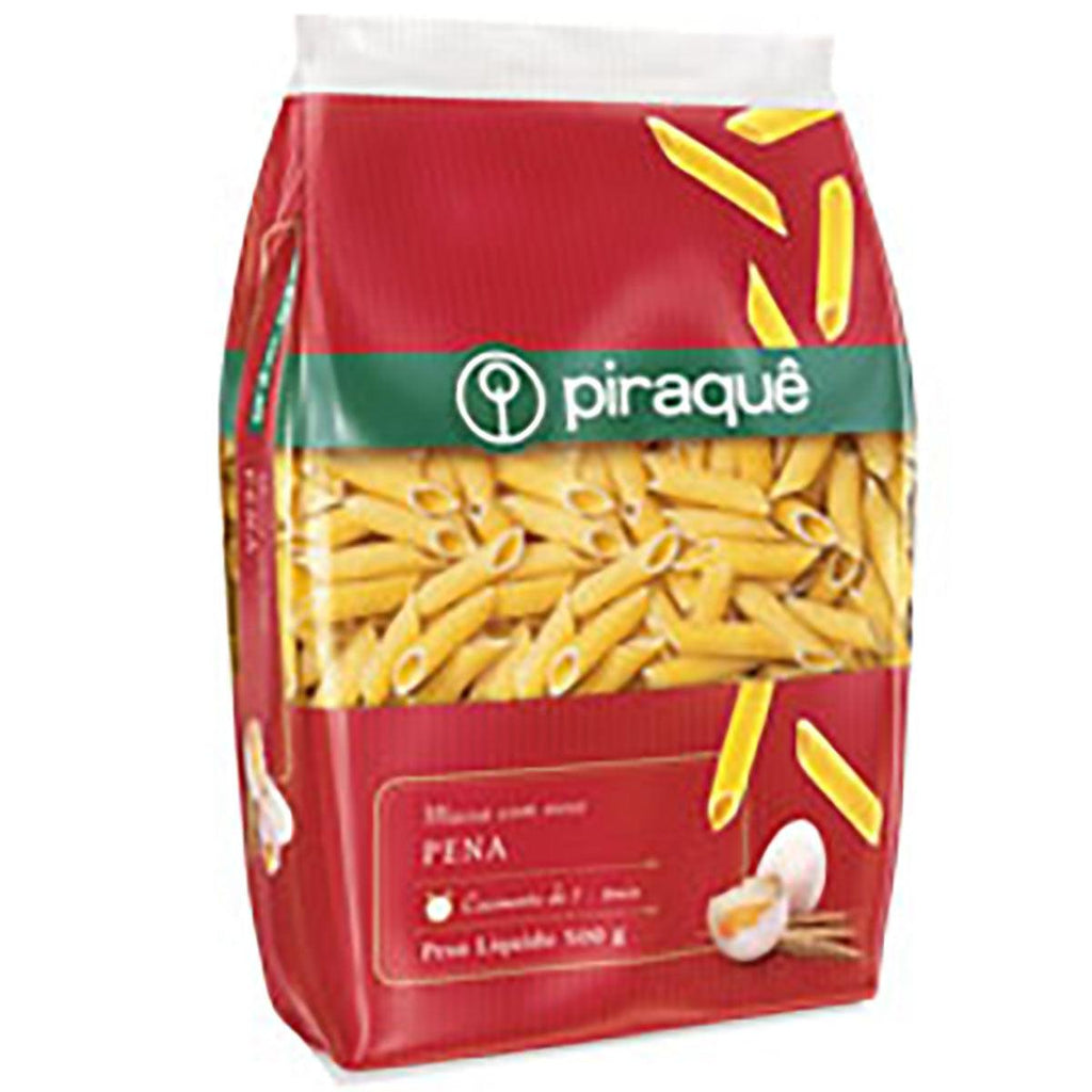 Piraque Massa C/Ovos Penne 500g - Seabra Foods Online