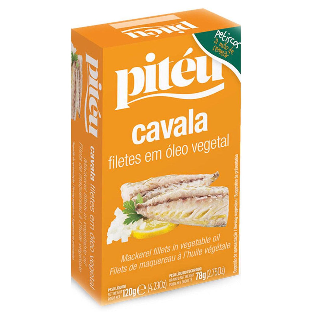 Piteu Filete Cavala Oleo 4.23oz - Seabra Foods Online
