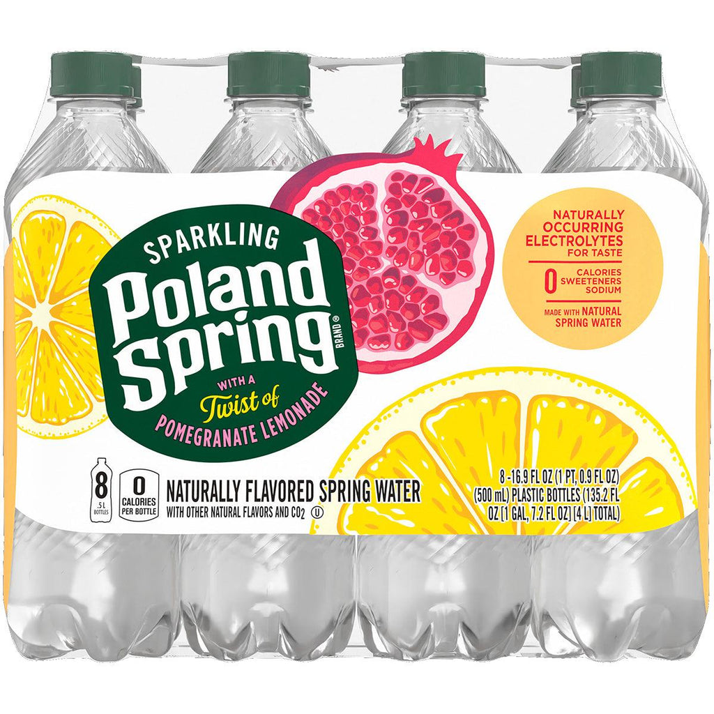 Poland Spring Pomegrante Lemon 8Pk - Seabra Foods Online