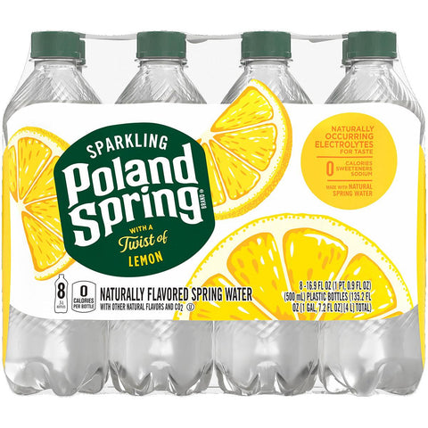 Poland Spring Spkl Lmn 8Pk - Seabra Foods Online