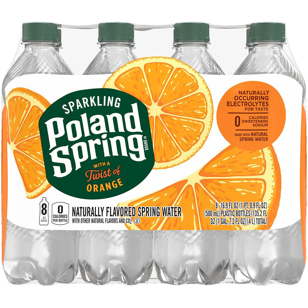 Poland Spring Spkl Orng 8Pk - Seabra Foods Online