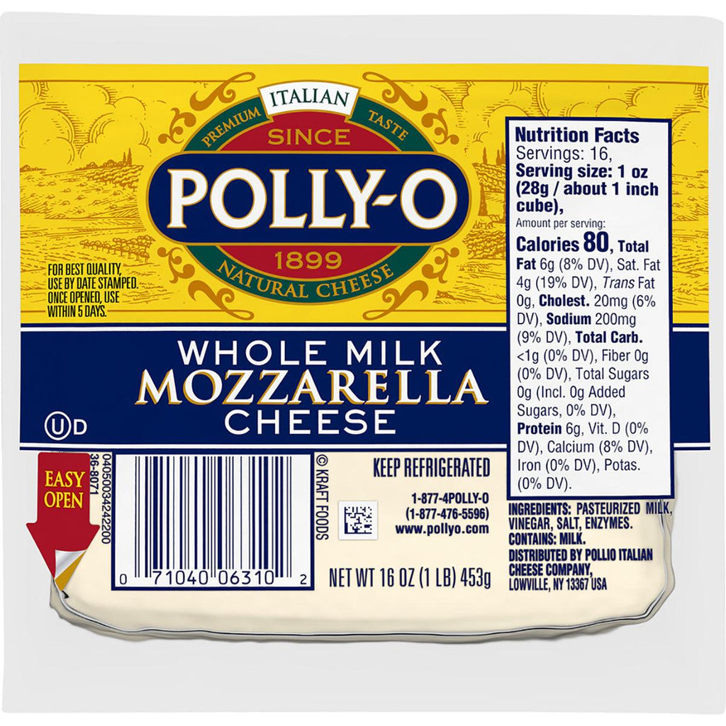 Polly-O Whole Milk Mozzarella - Seabra Foods Online