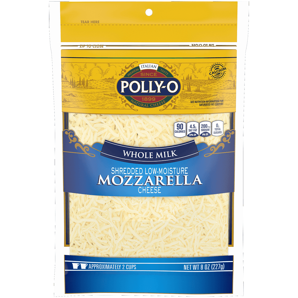 Polly-O Whole Milk Shred Mozzarella - Seabra Foods Online