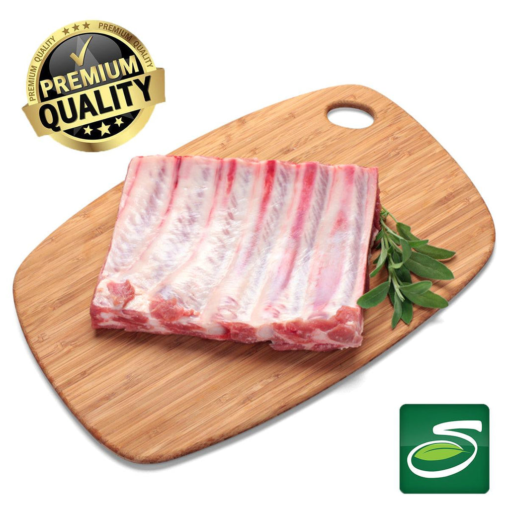 Pork Spare Ribs Halves Half Rack 2.55lb Package - Seabra Foods Online
