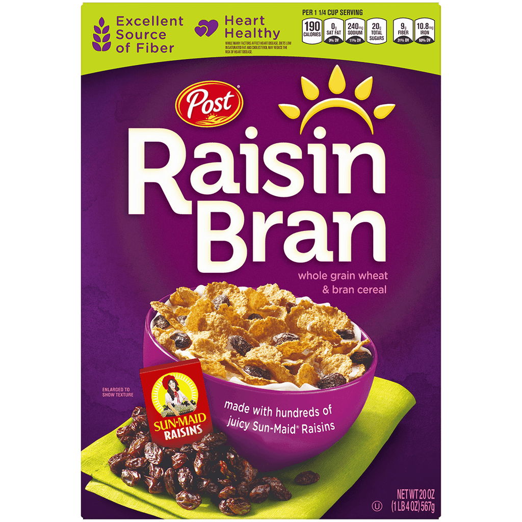 Post Raisin Bran Cereal 20oz - Seabra Foods Online