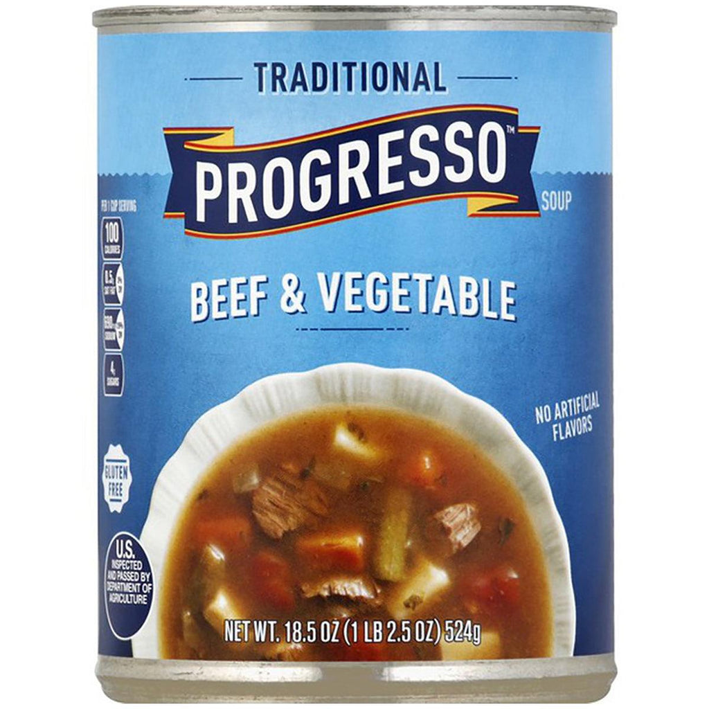 Progresso Steak Beef & Veg Soup 18.5oz - Seabra Foods Online