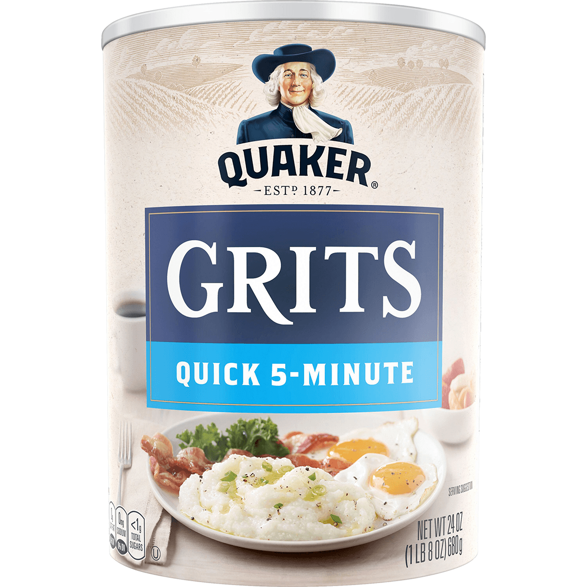 Quaker Blue Quick Grits 24oz – Seabra Foods Online