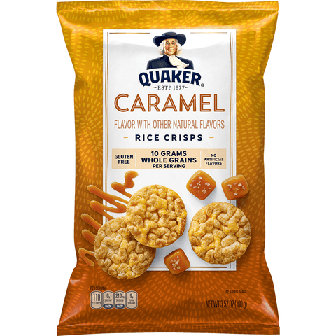 Quaker Caramel Mini Rice Cakes 3.52oz - Seabra Foods Online