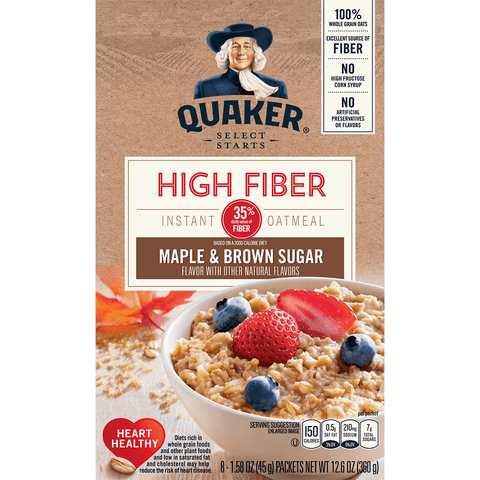 Quaker IO HG Maple&Brown Sugar 12.6oz - Seabra Foods Online