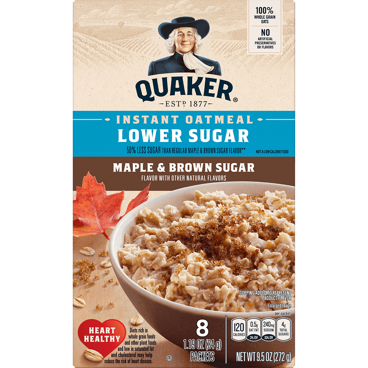 Quaker IO LS Maple Brown Sugar 9.5oz – Seabra Foods Online
