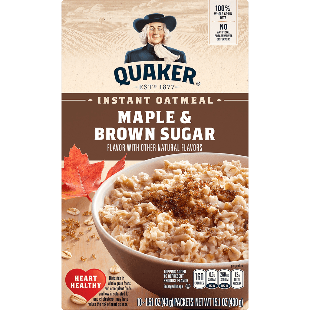 Quaker IO Maple&Brown Sugar 15.1oz - Seabra Foods Online