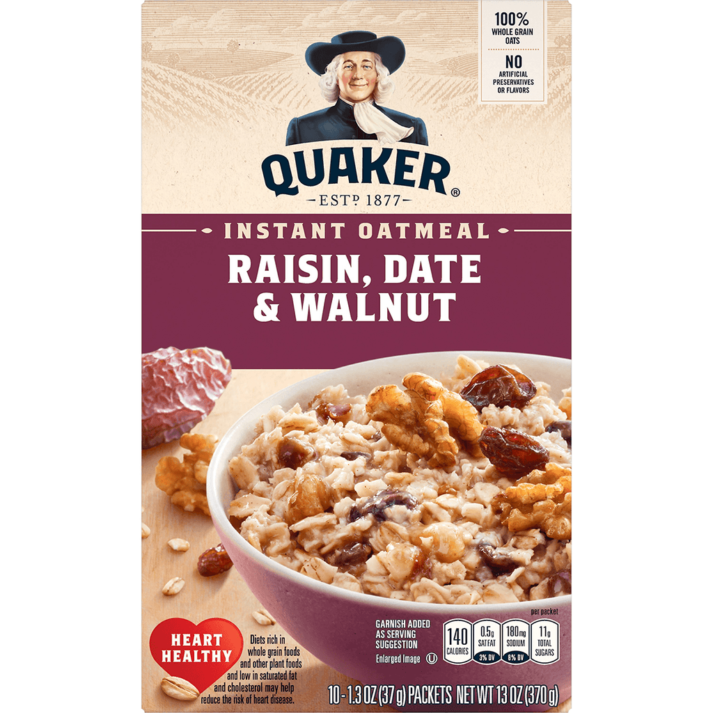 Quaker IO Raisin/Dates/Walnuts 13oz - Seabra Foods Online