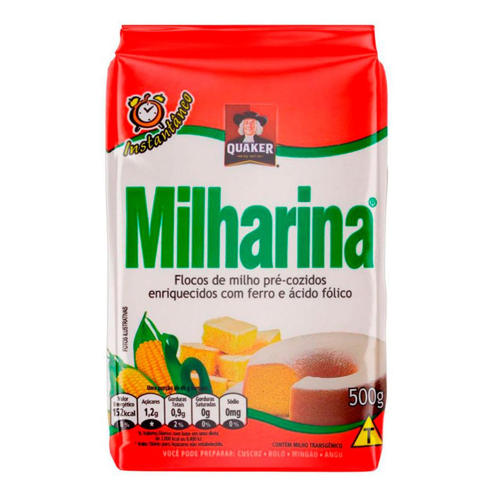 Quaker Milharina Floco Milho 17.6oz - Seabra Foods Online