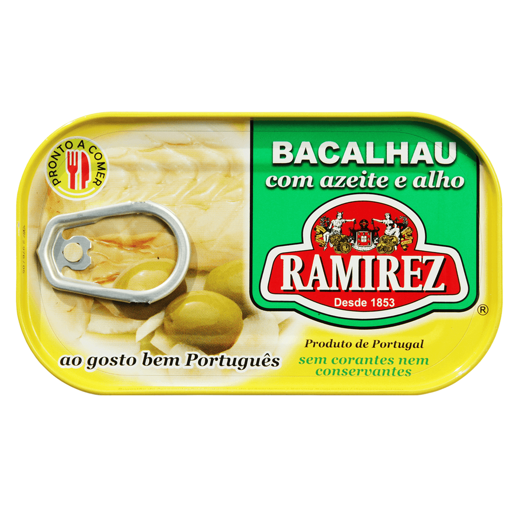 Ramirez Bacalhau C/Azeite Alho 4 oz - Seabra Foods Online