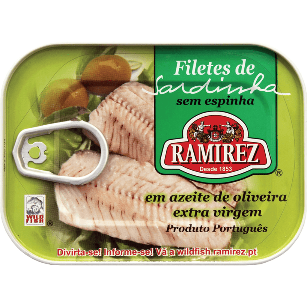 Ramirez Filetes Sardinhas Oleo 3.52 oz - Seabra Foods Online