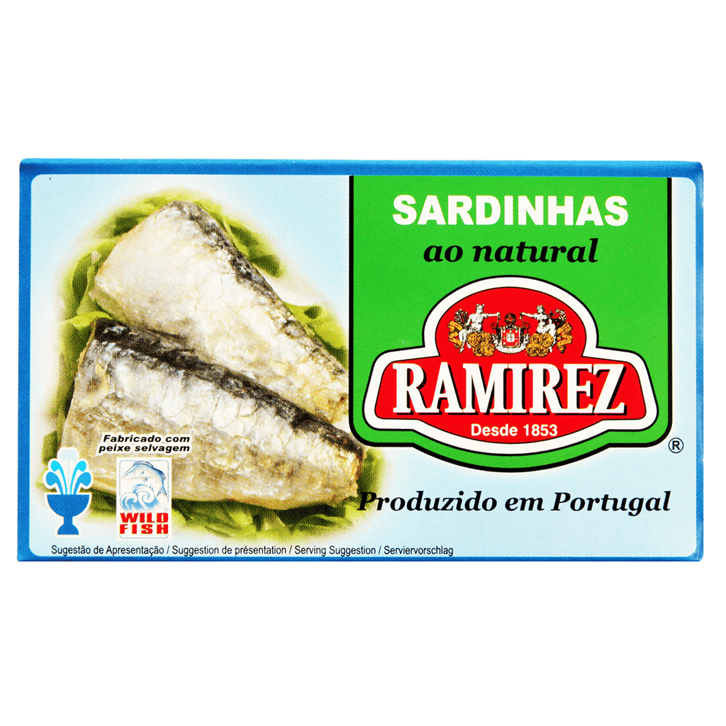 Ramirez Sardinha Ao Natural 4.4 oz - Seabra Foods Online