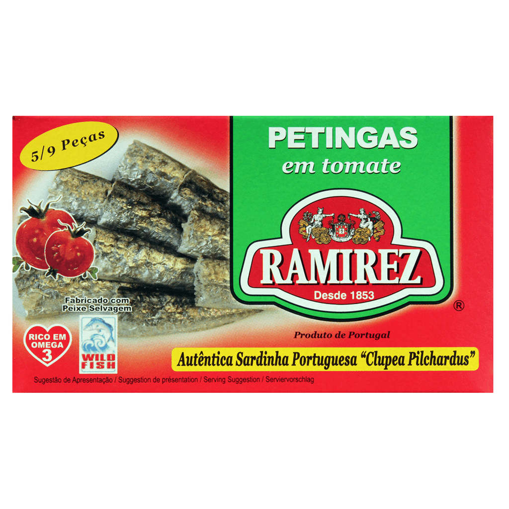 Ramirez Sardinhas Petinga Tomate 3.16 oz - Seabra Foods Online