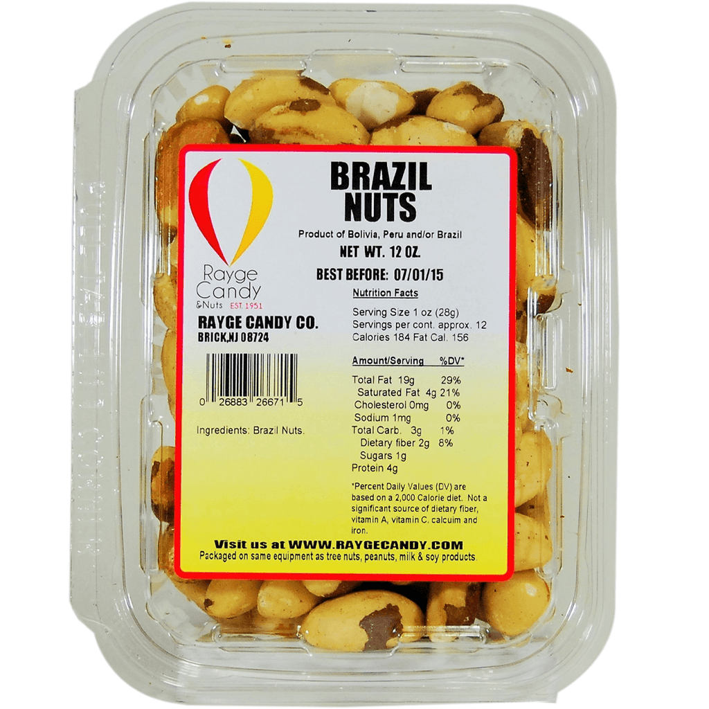 Rayge Candy Brazil Nuts 12 oz - Seabra Foods Online