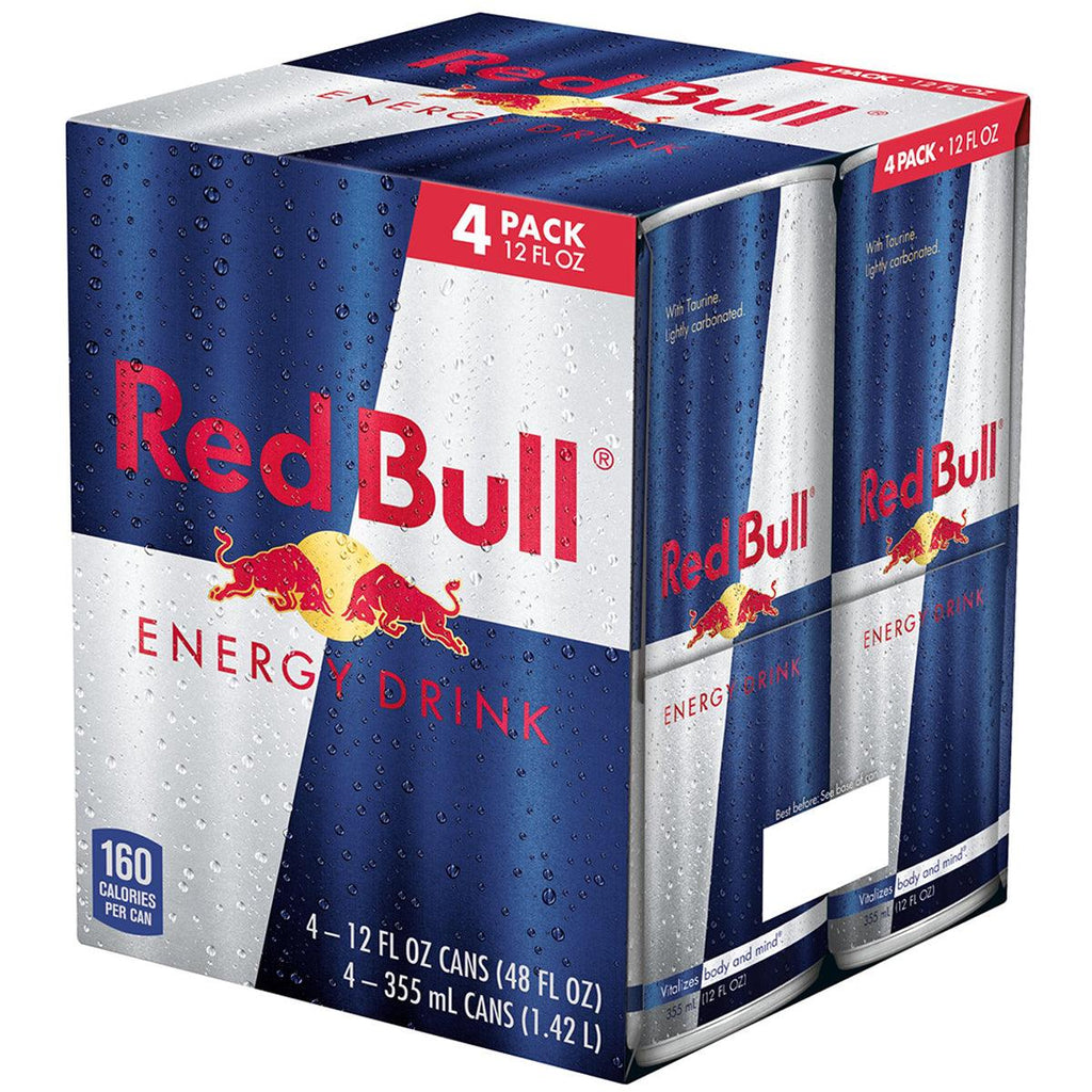 Red Bull Energy Drink 4Pk - Seabra Foods Online