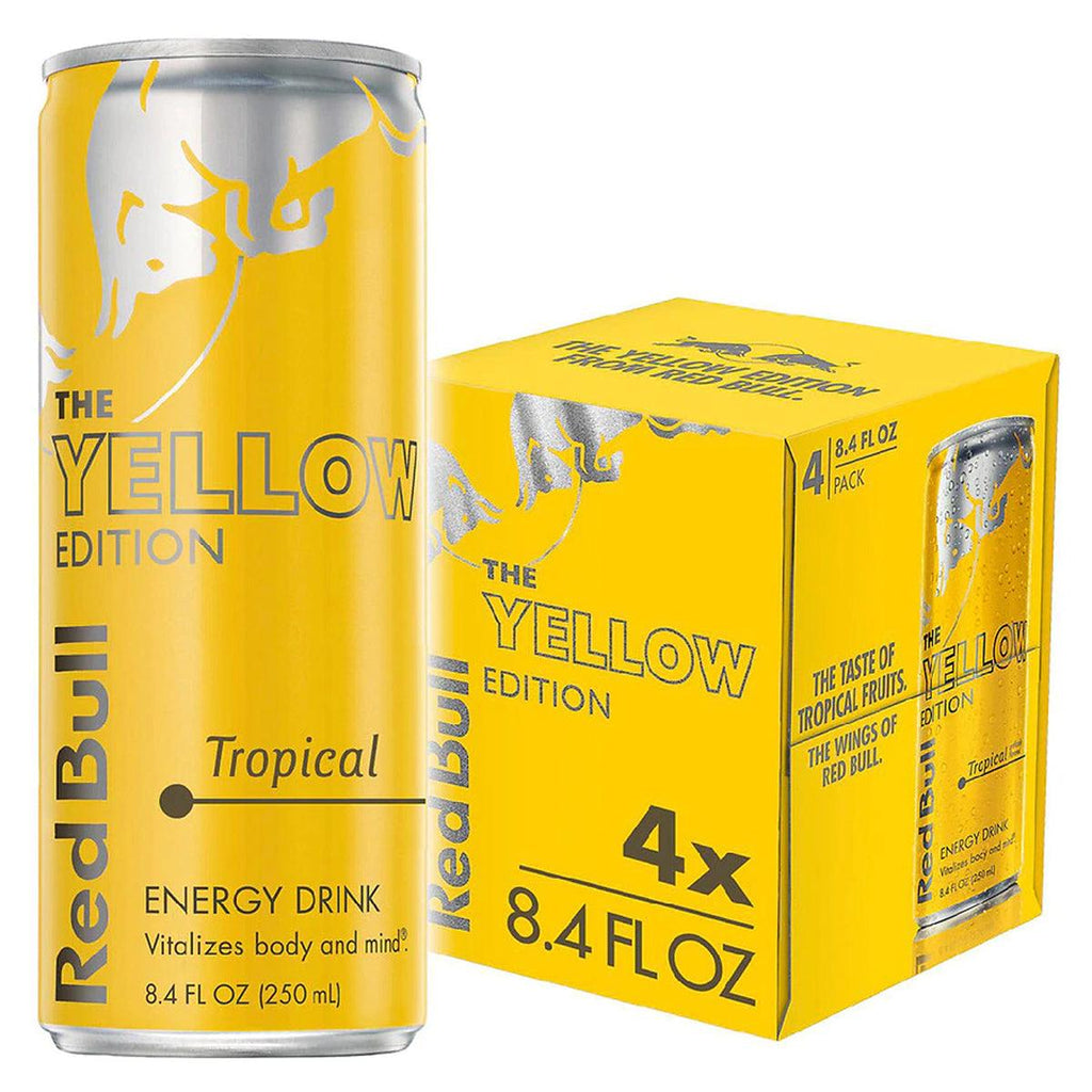 Red Bull Yellow Energy Drink 4PK - Seabra Foods Online