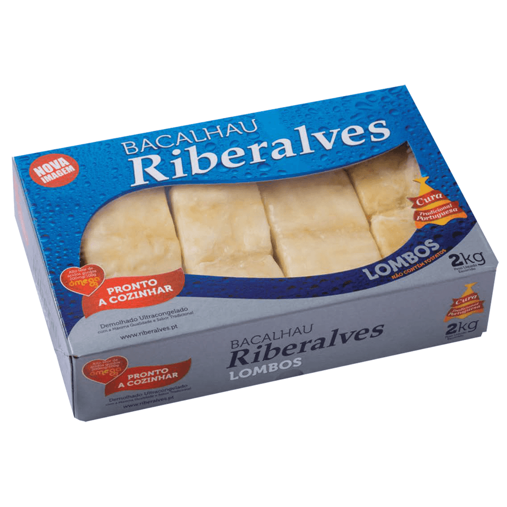 Riberalves Bacalhau Lombos Demolhado 2kg - Seabra Foods Online