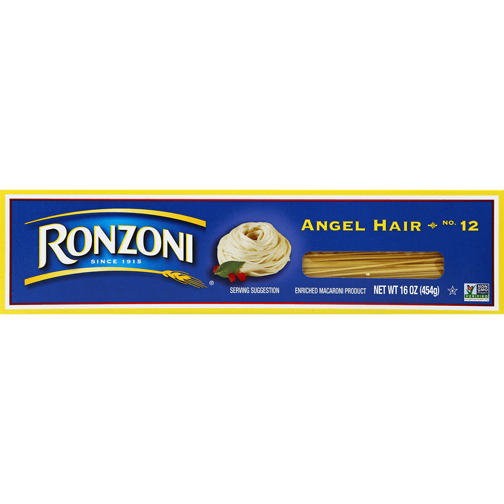 Ronzoni Angel Hair 12 16oz - Seabra Foods Online