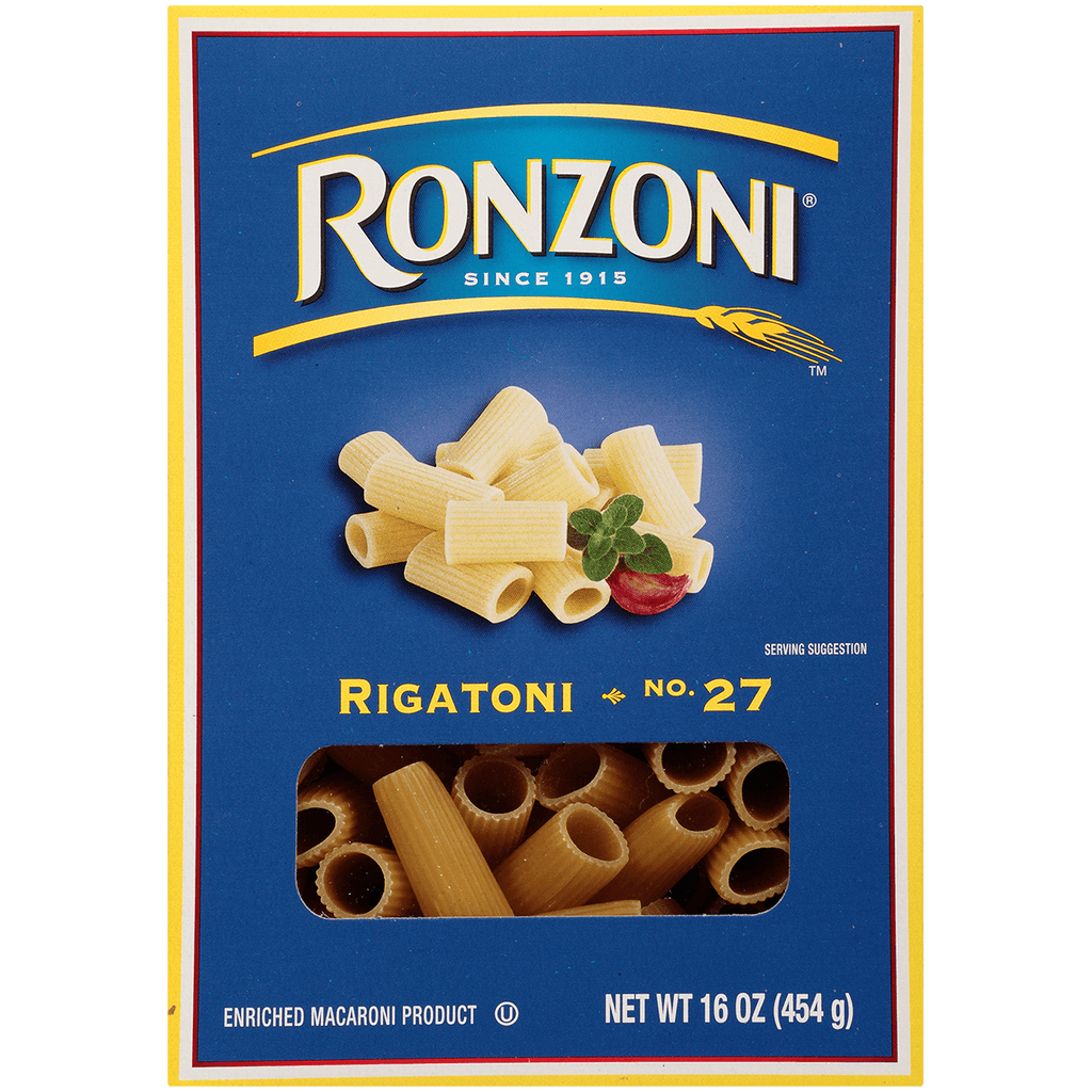 Ronzoni Rigatoni 16oz - Seabra Foods Online