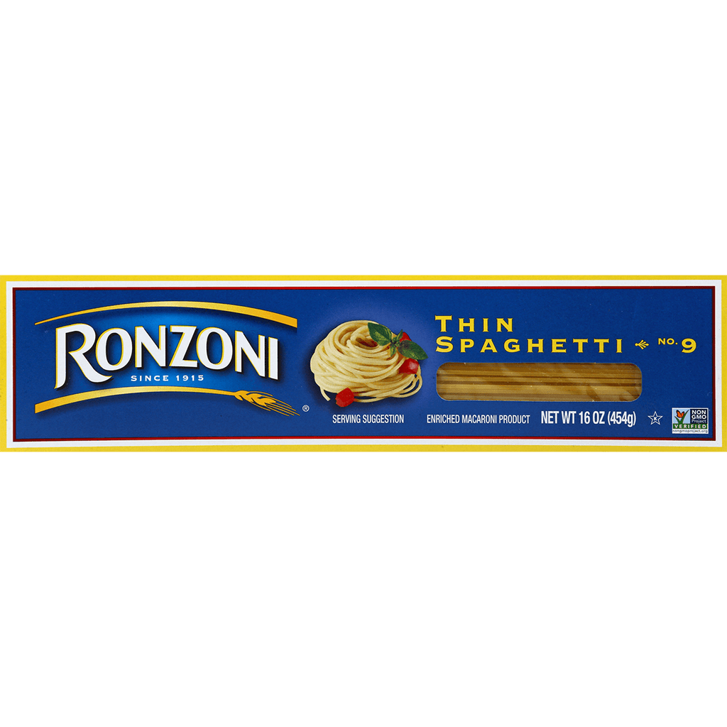 Ronzoni Thin Spaghetti 9 16oz - Seabra Foods Online