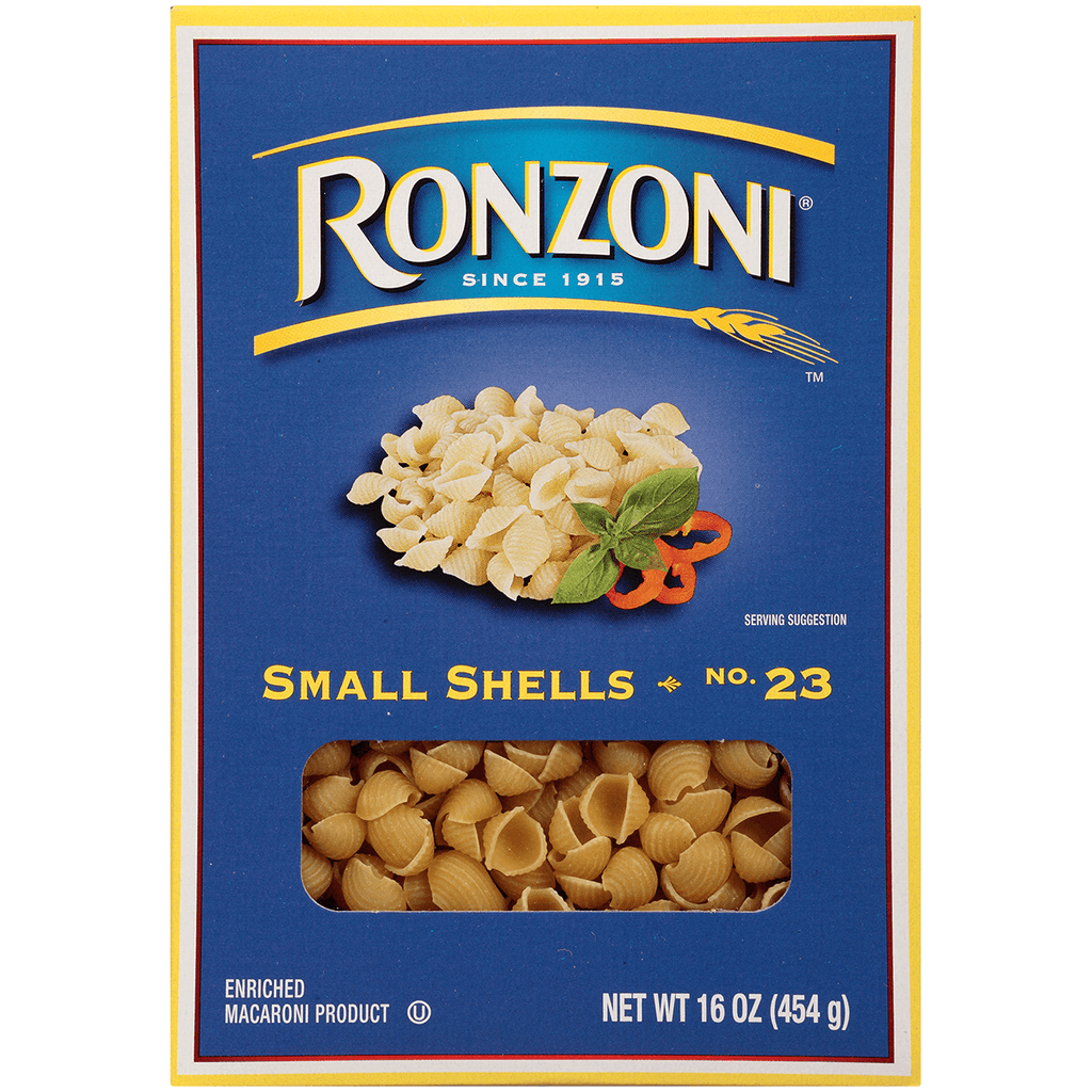 Ronzzoni Small Shells 23 16oz - Seabra Foods Online