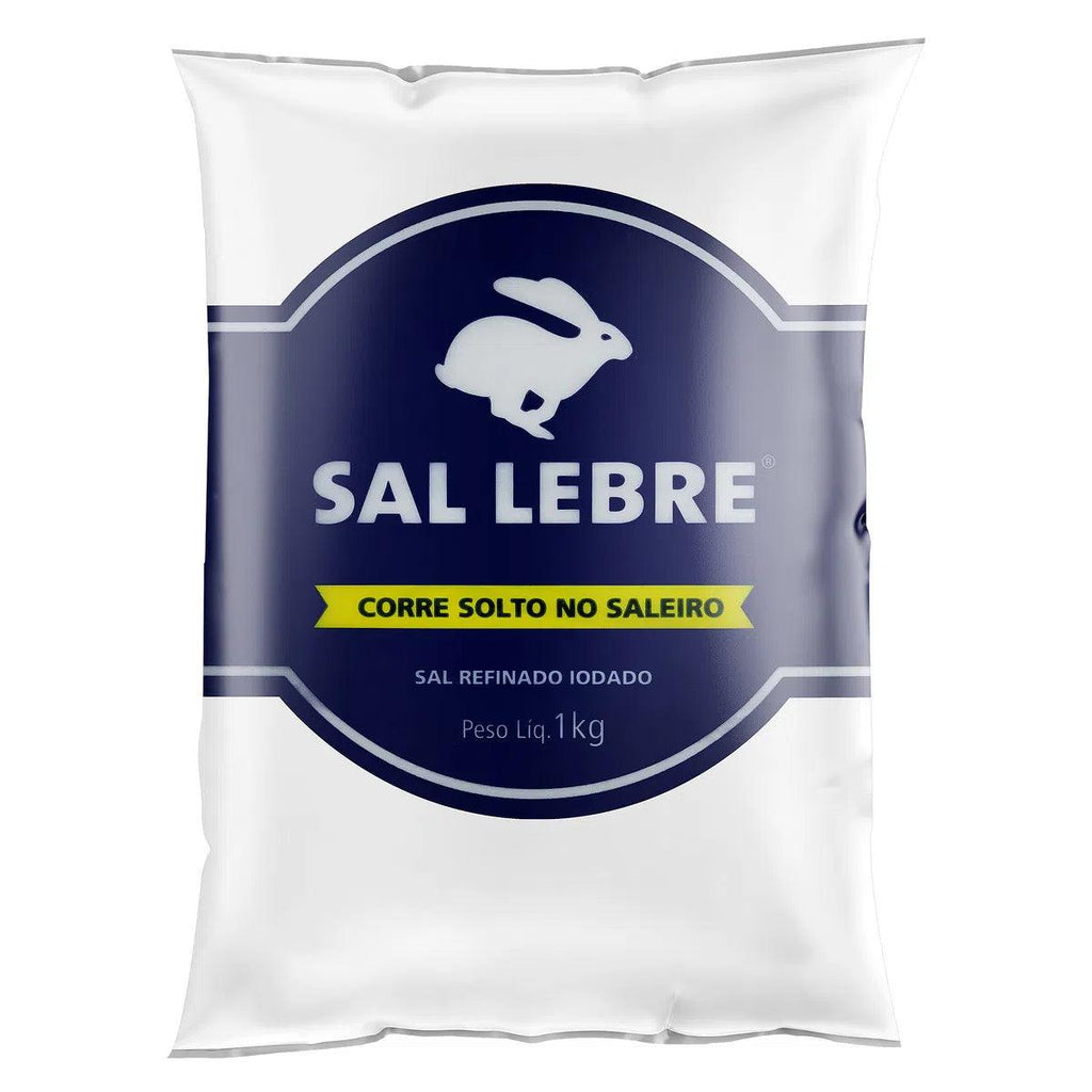 Sal Refinado Lebre 1kg - Seabra Foods Online