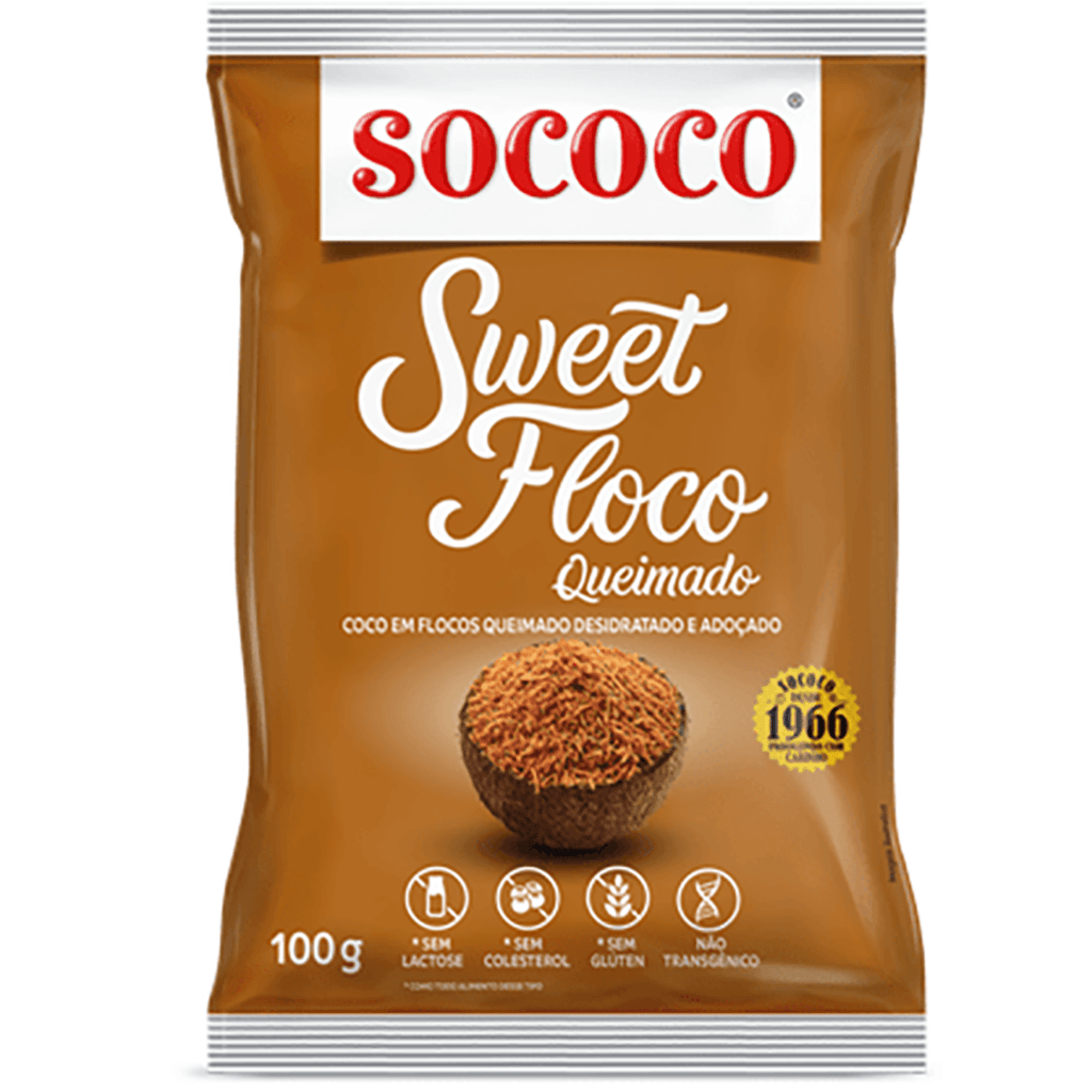 Sococo Coco Queimado em Flocos 3.52oz - Seabra Foods Online