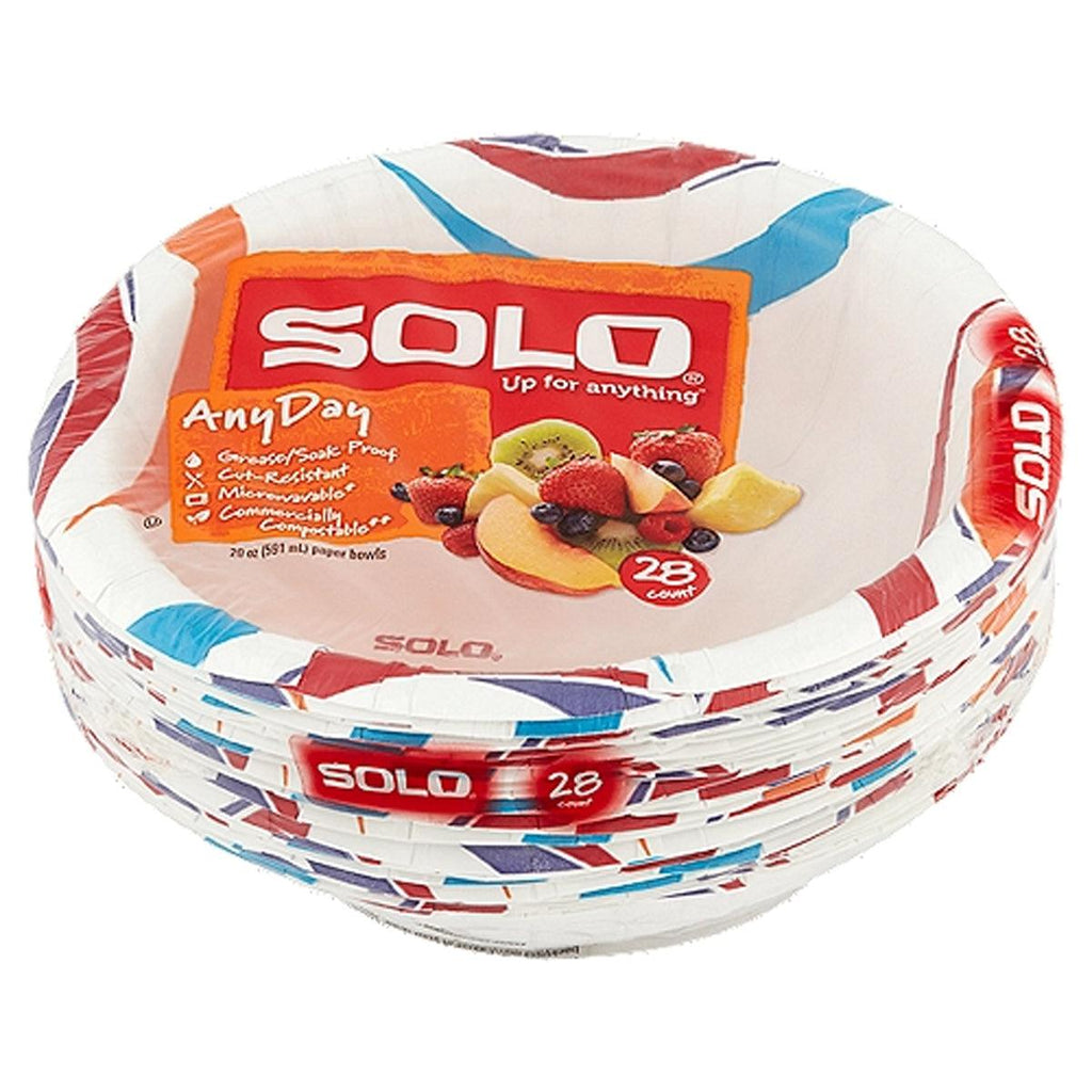 Solo Heavy Duty Bowls 20oz 28ct - Seabra Foods Online