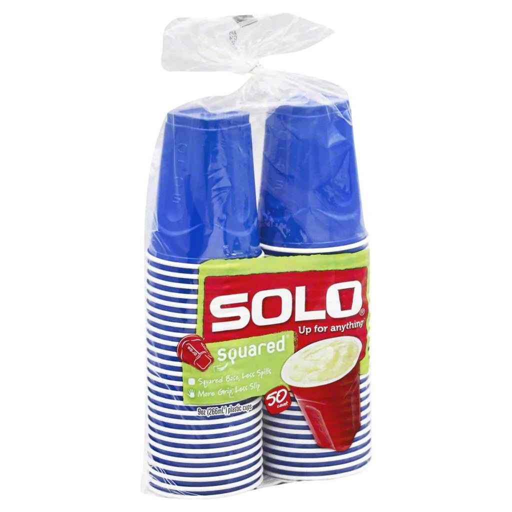 Solo Squared Plastic Cups 9oz 50ct - Seabra Foods Online