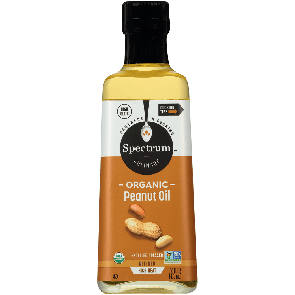Spectrum Oil Peanut Heat Organic 16oz - Seabra Foods Online