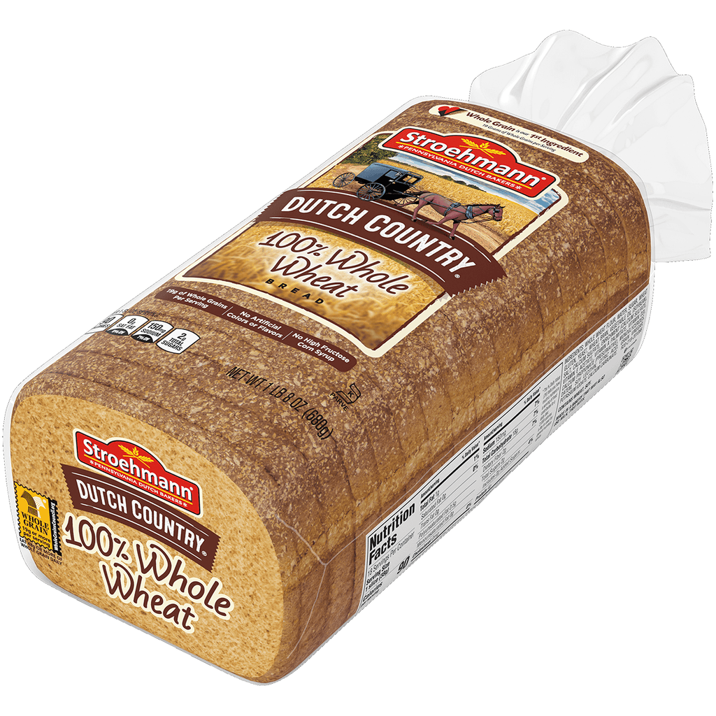 Stroehmanns Whole Wheat Bread 24 oz - Seabra Foods Online