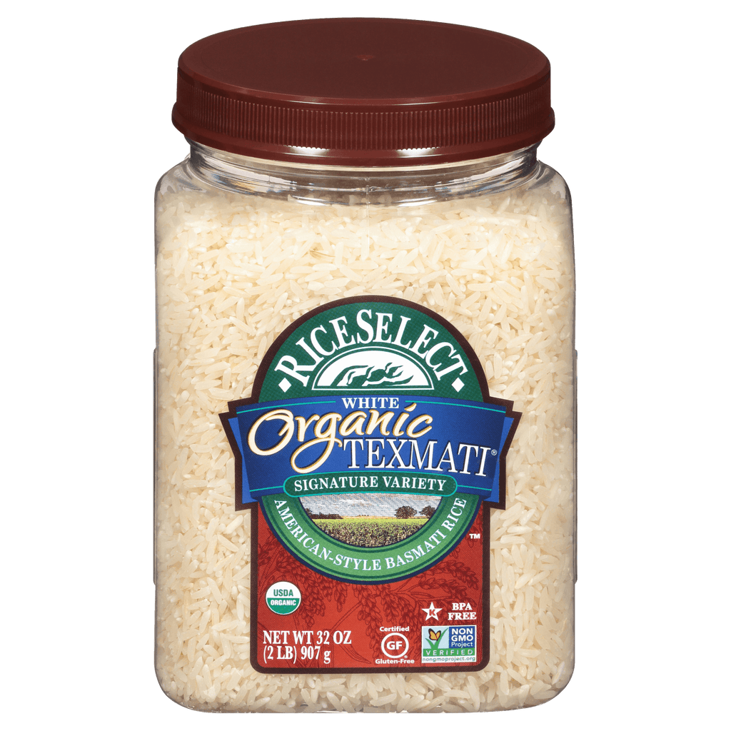 Texmati Organic Rice White Jar 2lb - Seabra Foods Online