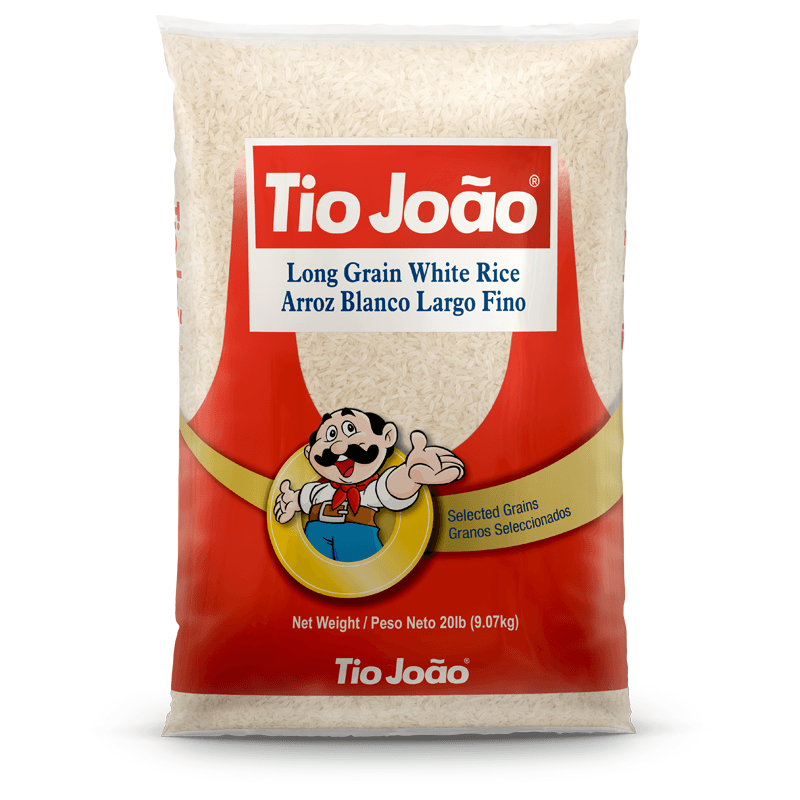Tio Joao White Long Grain Rice 20lb - Seabra Foods Online