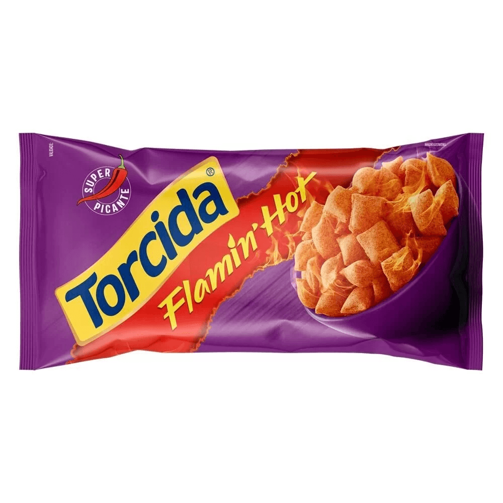 Torcida Salgadinho Flamin Hot 2.46oz - Seabra Foods Online