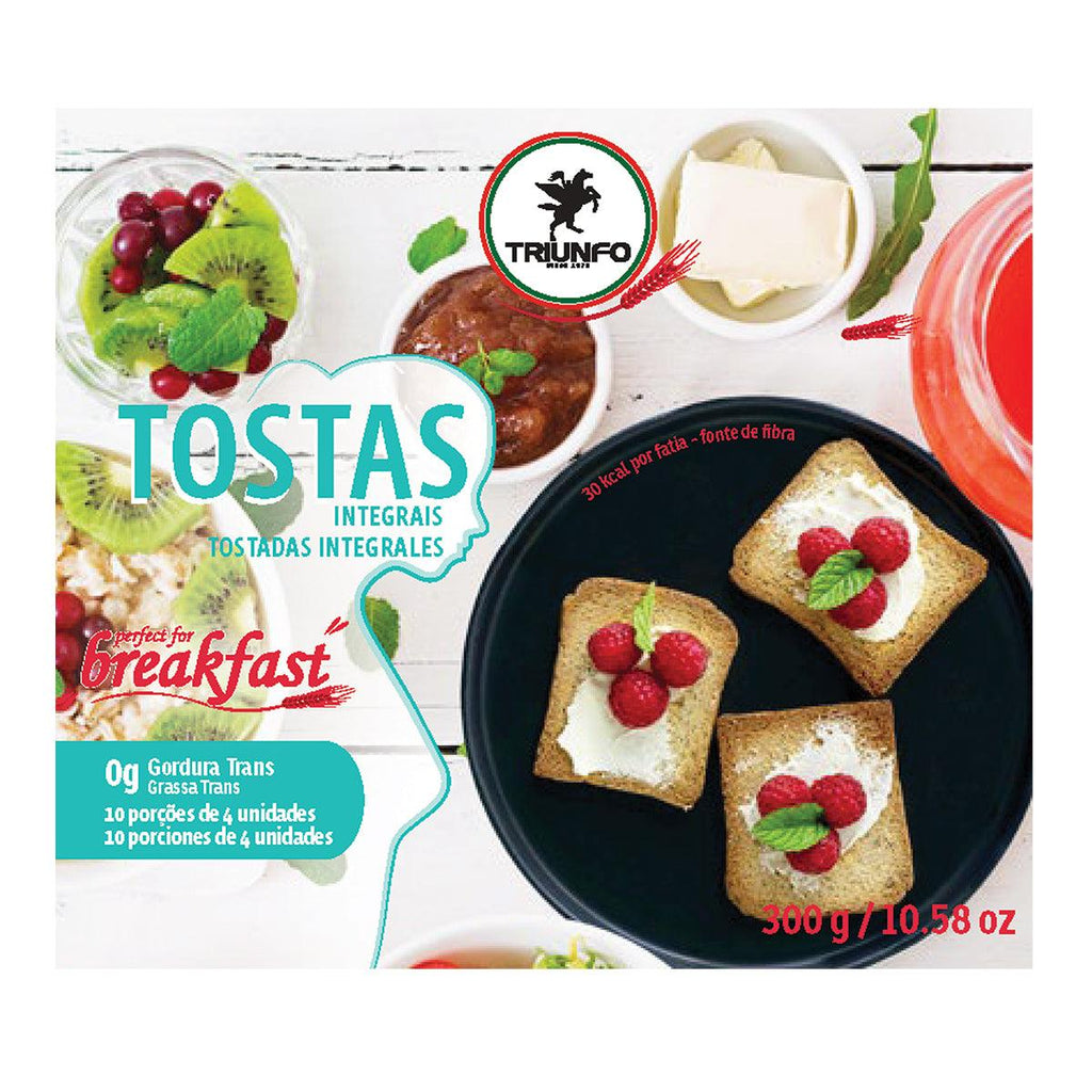 Tostas Trigo Integral Triunfo 300g - Seabra Foods Online