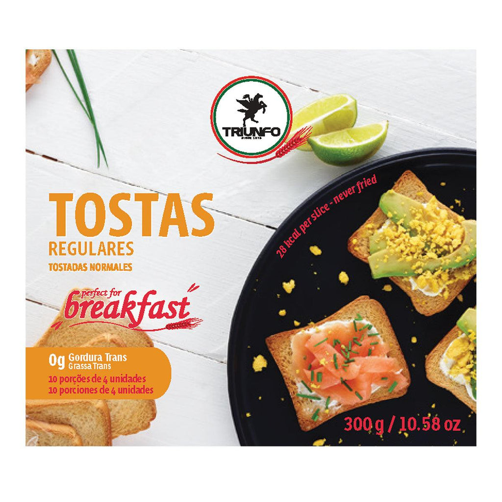Tostas Trigo Regular Triunfo 300g - Seabra Foods Online