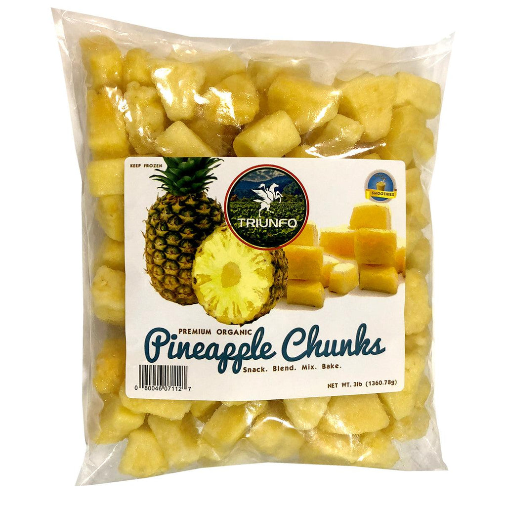 Triunfo Pineapple Chunks 3lb bag - Seabra Foods Online