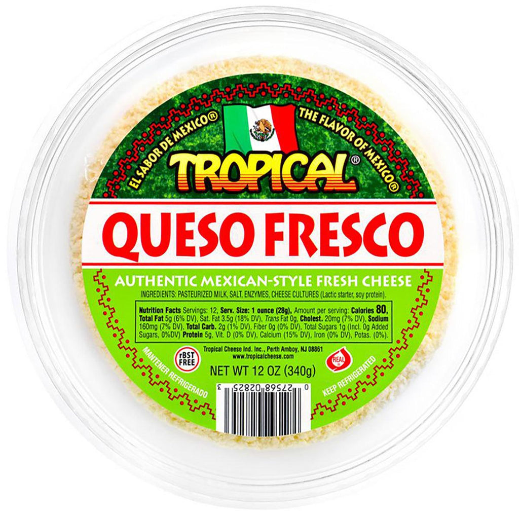Tropical Queso Fresco 12oz - Seabra Foods Online