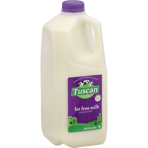 Tuscan Fat Free Milk Half Gal - Seabra Foods Online